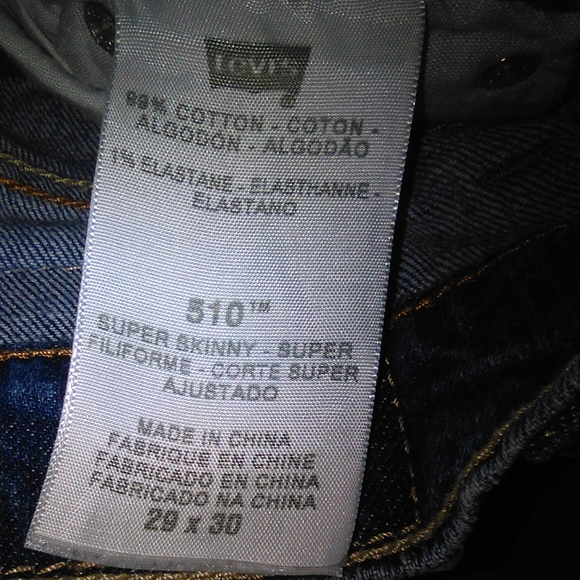 Levi's 510 Jeans 29x30 - Picture 5 of 5